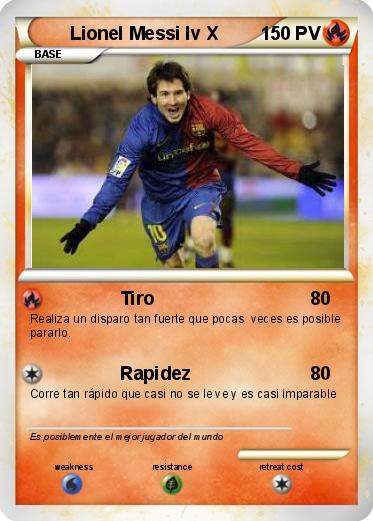 Pokemon Lionel Messi lv X