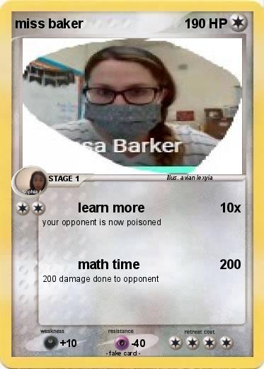 Pokemon miss baker