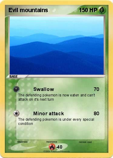 Pokemon Evil mountains