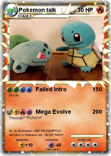 Pokemon Pokemon talk