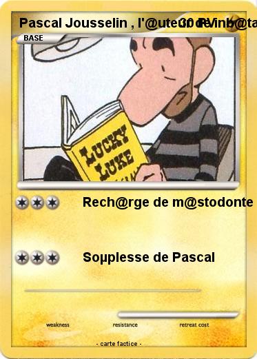 Pokemon Pascal Jousselin , l'@uteur de inb@table