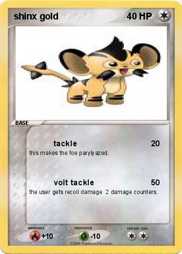 Pokemon shinx gold