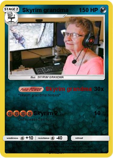 Pokemon Skyrim grandma