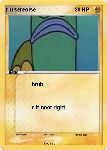 Pokemon r u sereoise