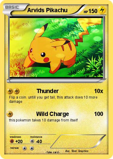 Pokemon Arvids Pikachu