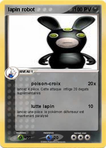 Pokemon lapin robot
