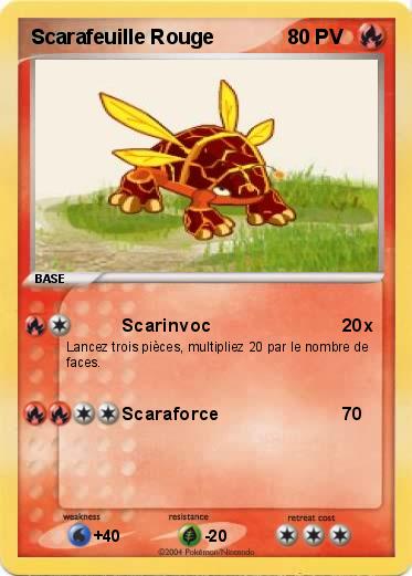 Pokemon Scarafeuille Rouge