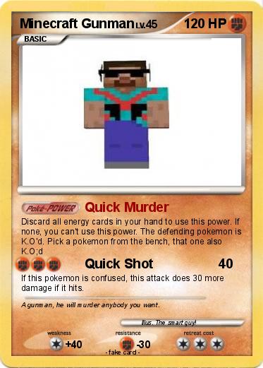 Pokemon Minecraft Gunman