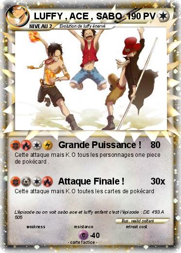 Pokemon LUFFY , ACE , SABO