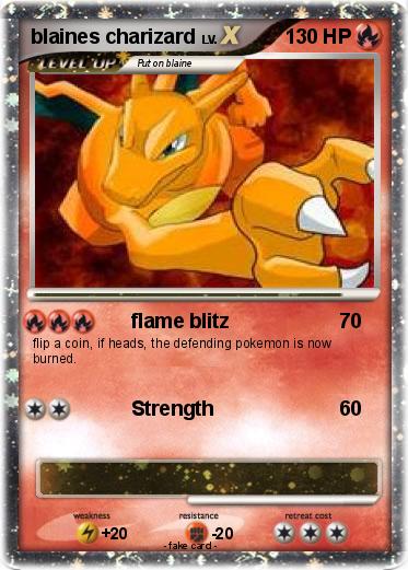 Pokemon blaines charizard