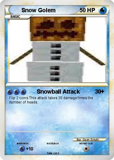 Pokemon Snow Golem