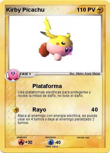 Pokemon Kirby Picachu
