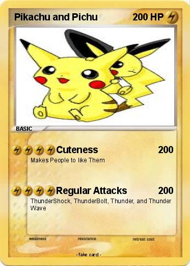 Pokemon Pikachu and Pichu