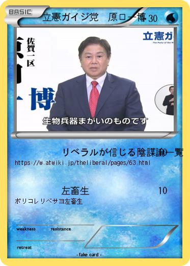Pokemon 立憲ガイジ党　原口一博