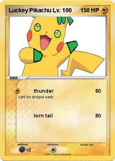 Pokemon Luckey Pikachu Lv. 100