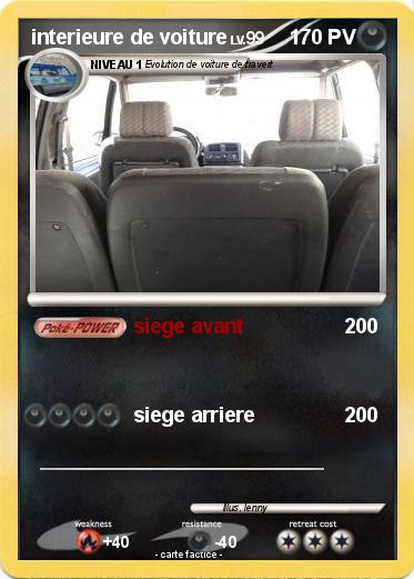Pokemon interieure de voiture