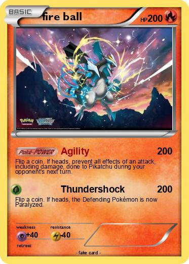 Pokemon fire ball