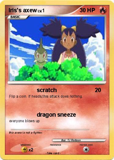 Pokemon Iris's axew