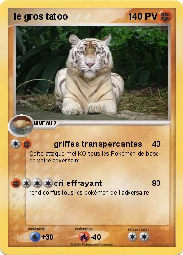 Pokemon le gros tatoo