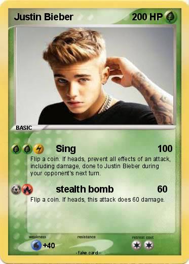Pokemon Justin Bieber