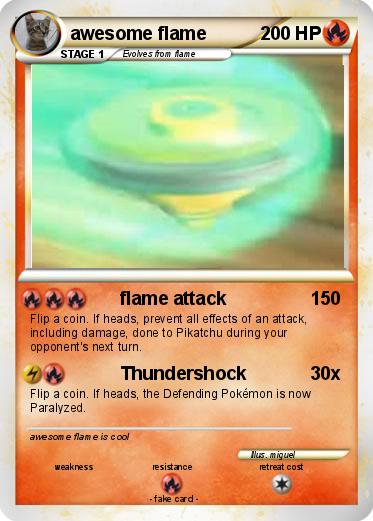 Pokemon awesome flame