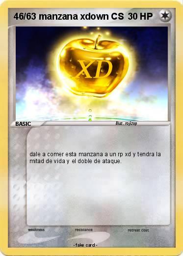 Pokemon 46/63 manzana xdown CS