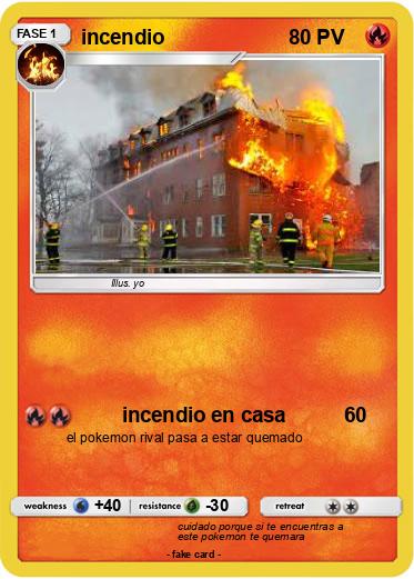 Pokemon incendio