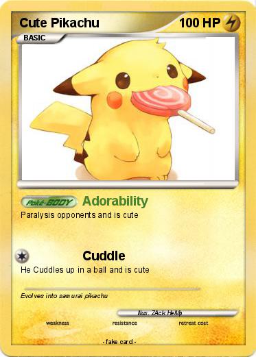 Pokemon Cute Pikachu