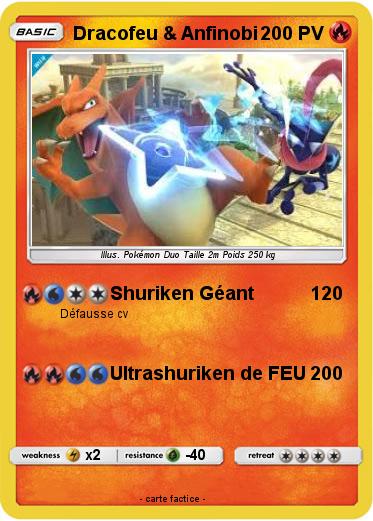 Pokemon Dracofeu & Anfinobi