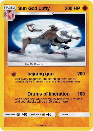 Pokemon Sun God Luffy