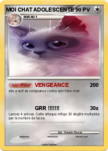 Pokemon MOI CHAT ADOLESCENTE