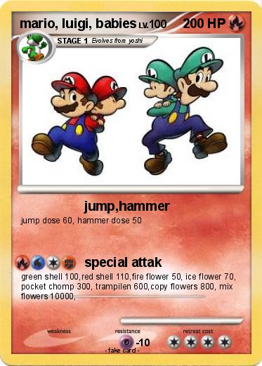 Pokemon mario, luigi, babies