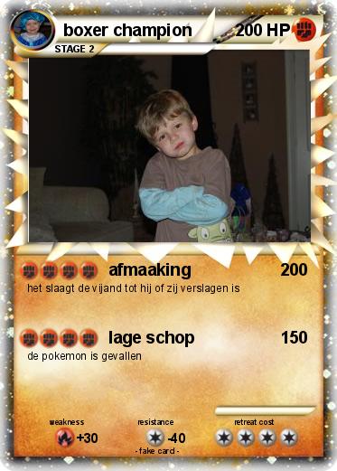 Pokemon boxer champion