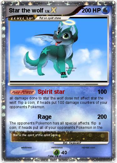 Pokemon Star the wolf