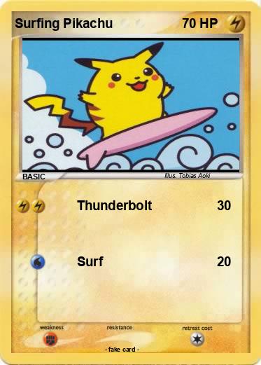 Pokemon Surfing Pikachu