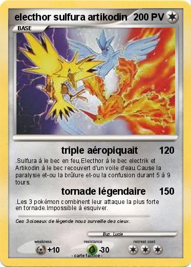 Pokemon electhor sulfura artikodin