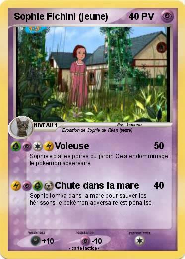 Pokemon Sophie Fichini (jeune)