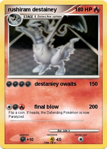 Pokemon rushiram destainey
