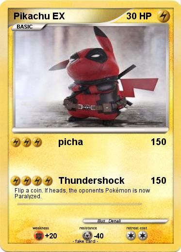 Pokemon Pikachu EX