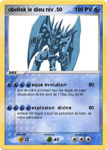 Pokemon obelisk le dieu niv .50