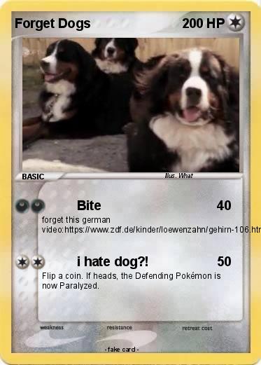 Pokemon Forget Dogs