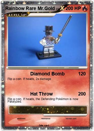 Pokemon Rainbow Rare Mr.Gold