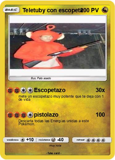Pokemon Teletuby con escopeta