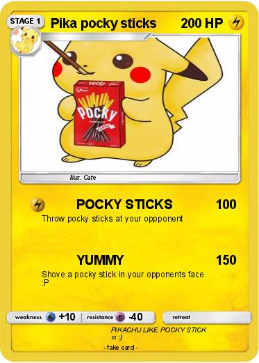 Pokemon Pika pocky sticks