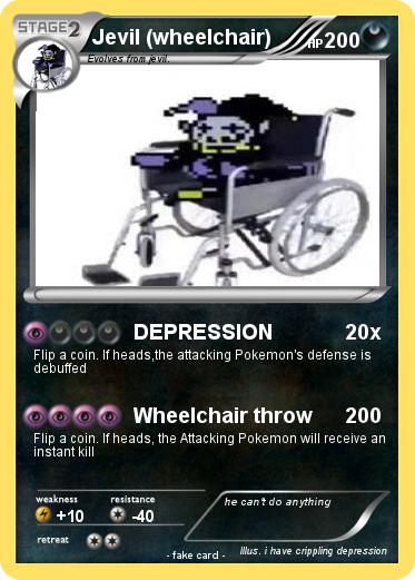 Pokemon Jevil (wheelchair)