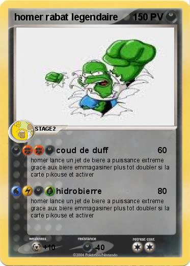 Pokemon homer rabat legendaire
