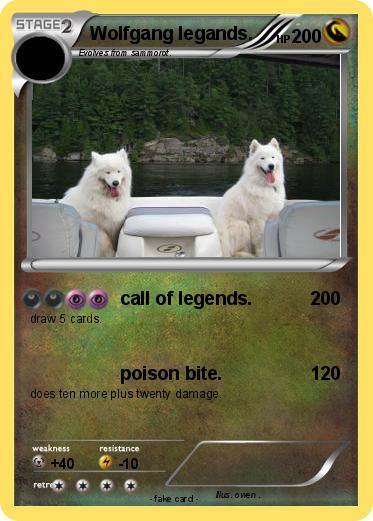 Pokemon Wolfgang legands.