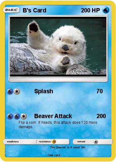 Pokemon B's Card