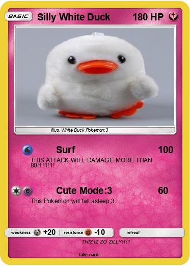 Pokemon Silly White Duck