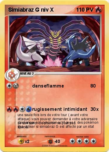 Pokemon Simiabraz G niv X